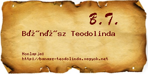 Bánász Teodolinda névjegykártya